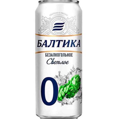 آبجو بالتیکا 500 میلی لیتری بدون الکل Baltika