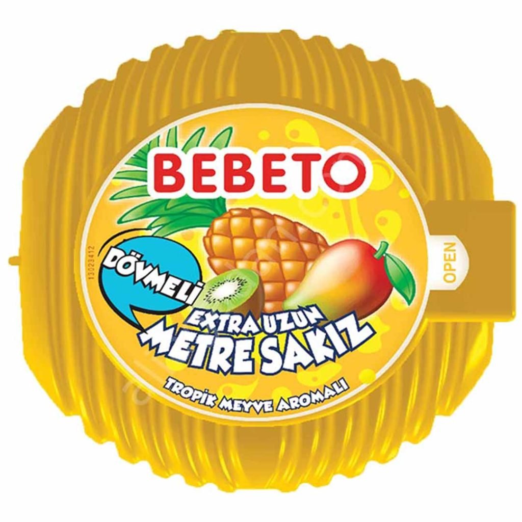 آدامس متری ببتو میوه های گرمسیری Bebeto