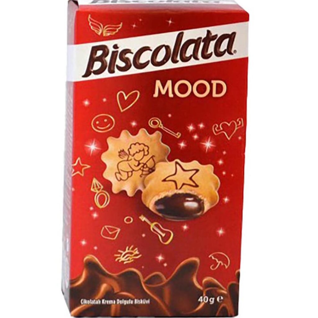 بیسکویت بیسکولاتا با مغز شکلاتی 40 گرم Biscolata Mood