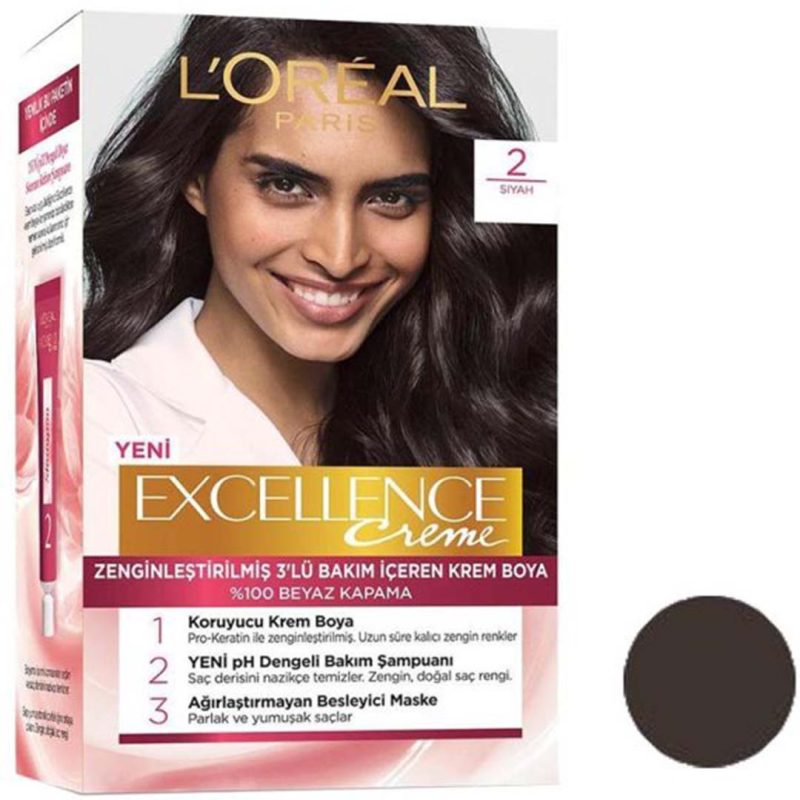 رنگ مو 50 میلی لیتر لورال 2 Loreal Paris Excellence