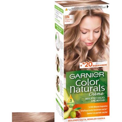 رنگ مو کاراملی روشن گارنیر Garnier Naturals 8N