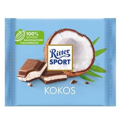 شکلات با مغز نارگیل 100 گرمی ریتر اسپورت Ritter Sport