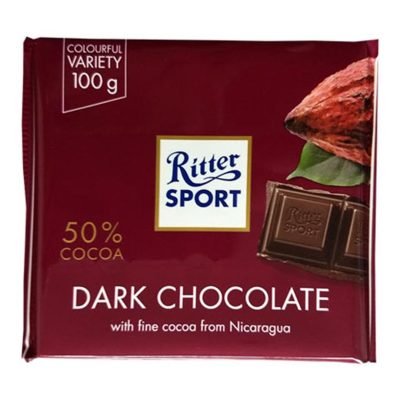 شکلات تلخ 50 درصد ریتر اسپرت ۱۰۰ گرم Ritter Sport
