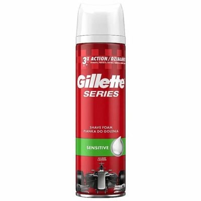 فوم اصلاح مردانه 250 میلی لیتر Gillette Sensitive