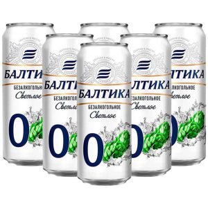نوشیدنی آبجو بدون الکل بالتیکا پک 6 عددی Baltika