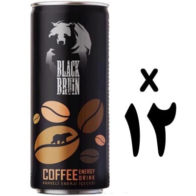 نوشیدنی انرژی زا قهوه 250 میل بلک برن اصل پک 12 عددی Black Bruin