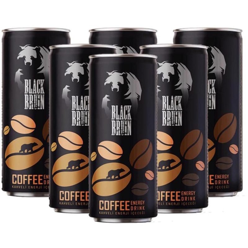 نوشیدنی انرژی زا قهوه 250 میل بلک برن اصل پک 6 عددی Black Bruin