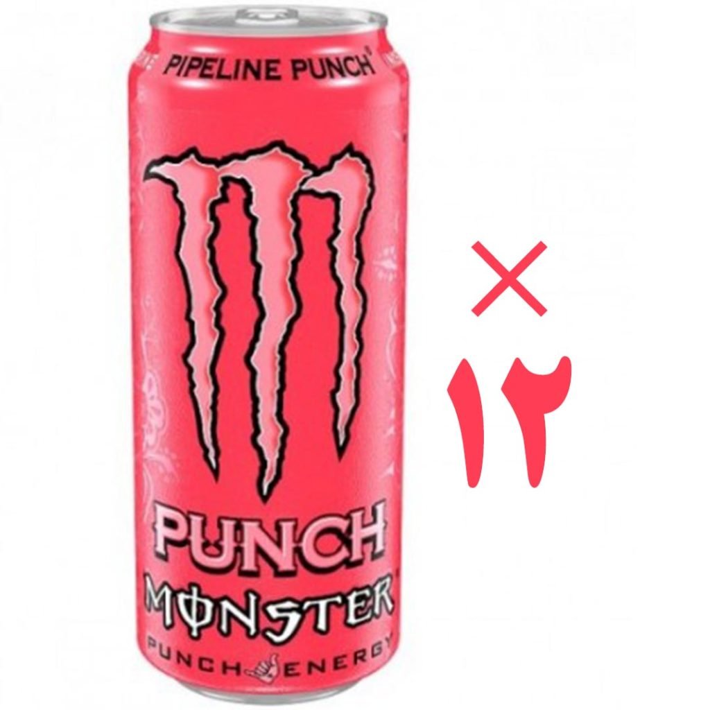 نوشیدنی قرمز انرژی زا دکتر مانستر 12 عددی Monster