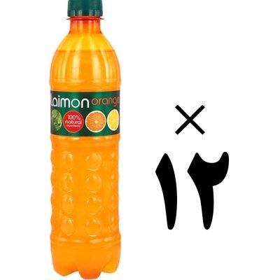 نوشیدنی گازدار پرتقالی 500 میلی لایمون پک 12 عددی Laimon Orange