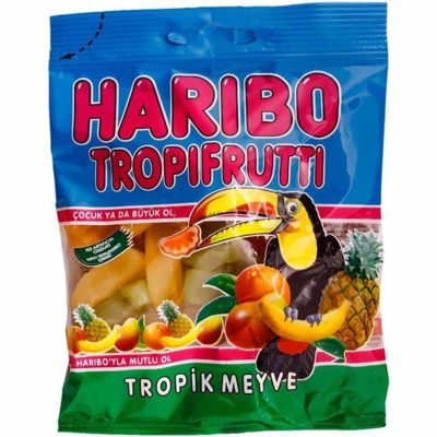 پاستیل ژله ای 80 گرمی مدل تروپی فروتی هاریبو Haribo tropi frutti