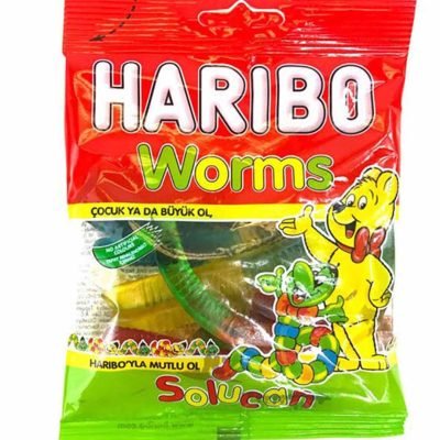 پاستیل ژله ای هاریبو کرمی 80 گرمی Haribo Worms