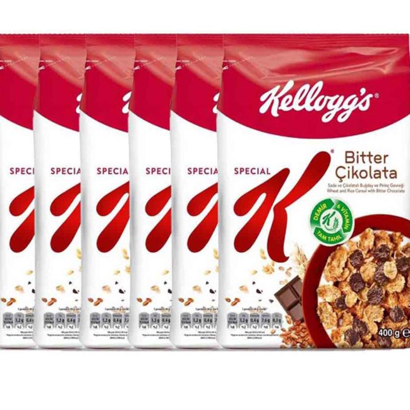 پکیج 6 عددی کورن فلکس گندم و برنج با شکلات 400 گرمی اسپشیال کلاگز Kelloggs Special