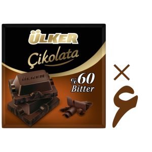 شکلات تلخ 60% اتی کارامل 6 عددی Eti