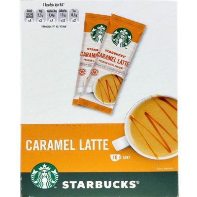 قهوه فوری ده عددی طعم کارامل لاته استارباکس StarBacks