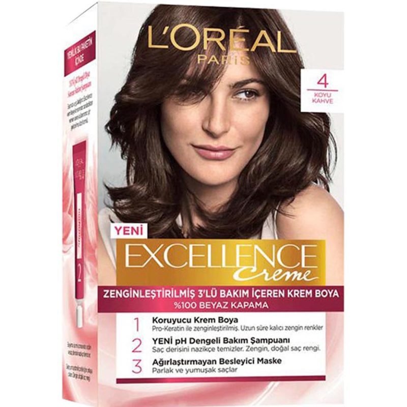 رنگ مو 50 میلی لیتر لورال 4 Loreal Paris Excellence