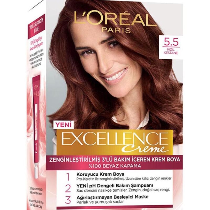 رنگ مو 50 میلی لیتر لورال 5.5 Loreal Paris Excellence