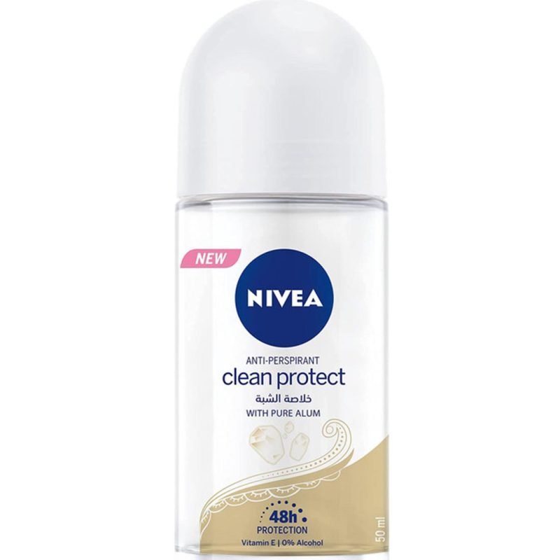 رول ضد تعریق زنانه 50 میلی لیتر نیوا مدل Nivea Clean Protect