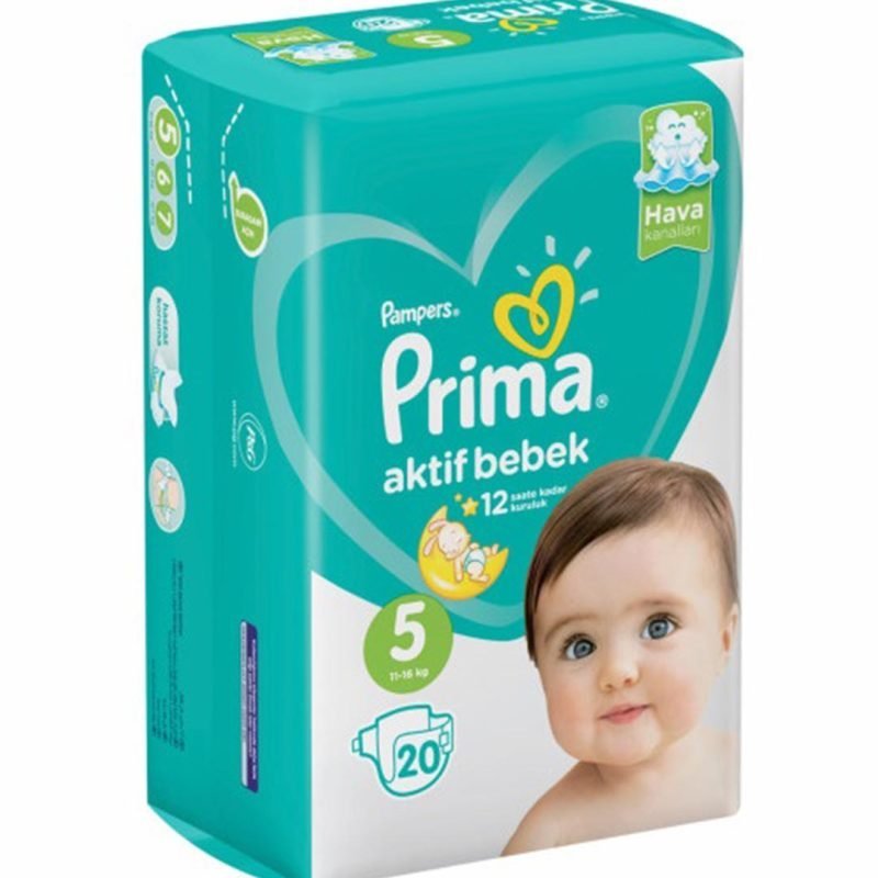 پوشک ضد حساسیت سایز 5 پریما پمپرز 20 عددی Prima