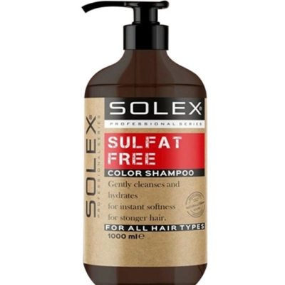 شامپو موهای رنگ شده بدون سولفات سولکس 1000 میلی لیتر Solex