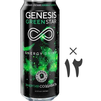 نوشیدنی انرژی زا جنسیس 12 عددی Genesis Green Star