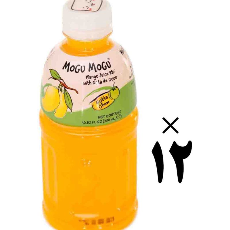 نوشیدنی طالبی 12 عددی موگو موگو Mogu Mogu