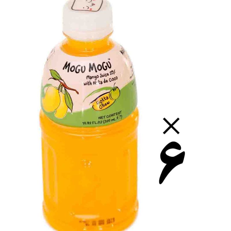 نوشیدنی طالبی 6 عددی موگو موگو Mogu Mogu