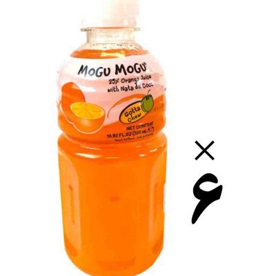 نوشیدنی پرتقال با تکه های نارگیل 6 عددی موگو موگو Mogu Mogu