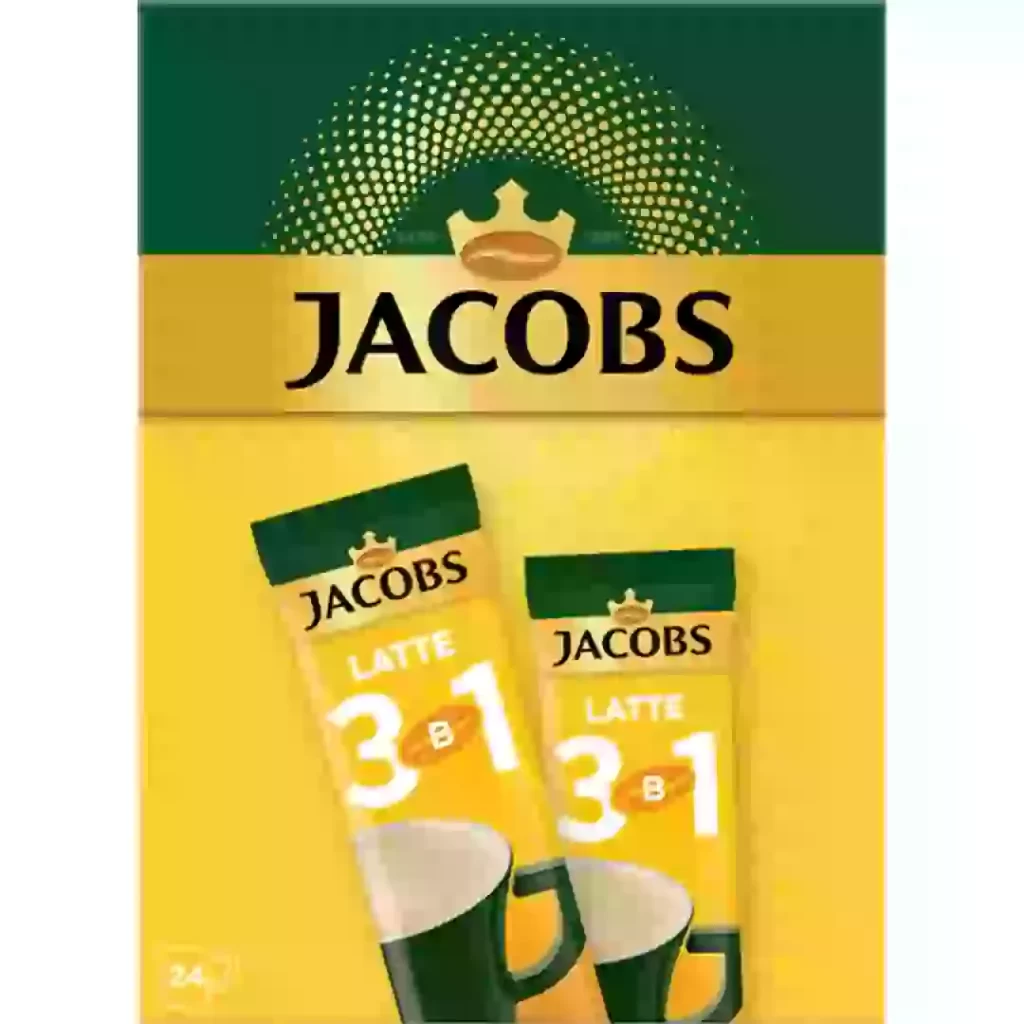 قهوه لاته 3 در 1 جاکوبز 24 عددی Jacobs 3 in 1 Latte