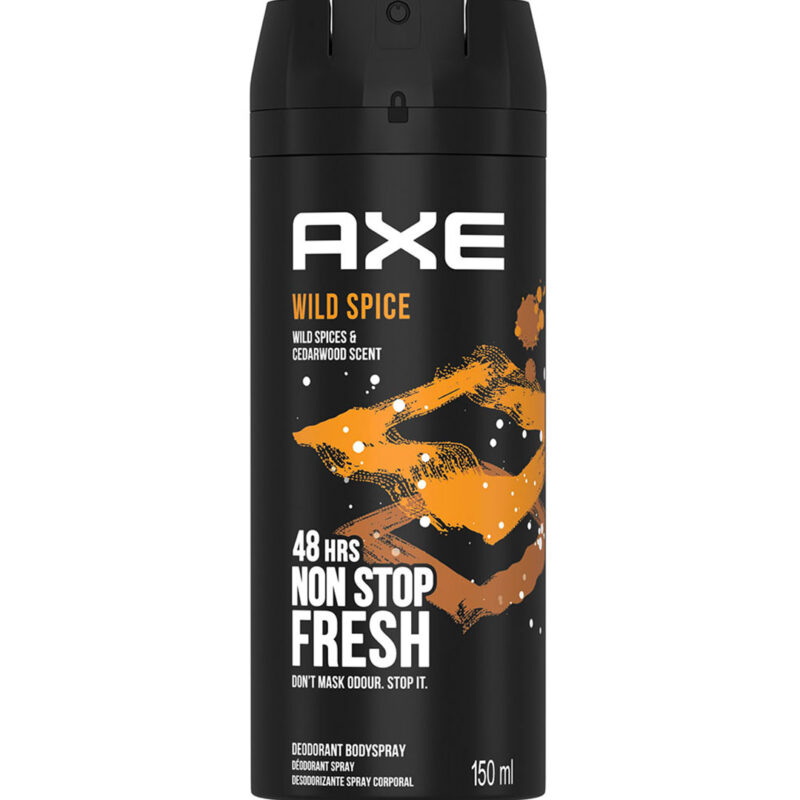 اسپری بدن دئودورانت مردانه اکس 150 میلی لیتر Axe Wild Spice