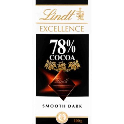 شکلات تلخ 78% کاکائو لینت 100 گرمی Lindt Excellence