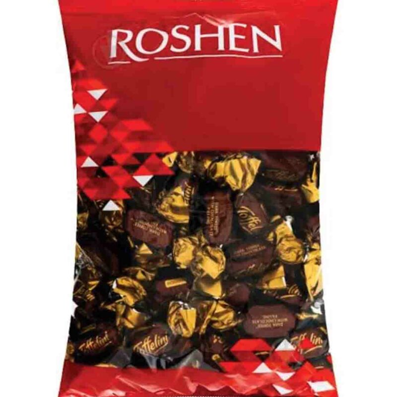 تافی تلخ با مغز شکلات روشن 1000 گرم Roshen