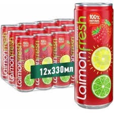 نوشیدنی توت فرنگی لایمون فرش پک 12 عددی Laimon Fresh